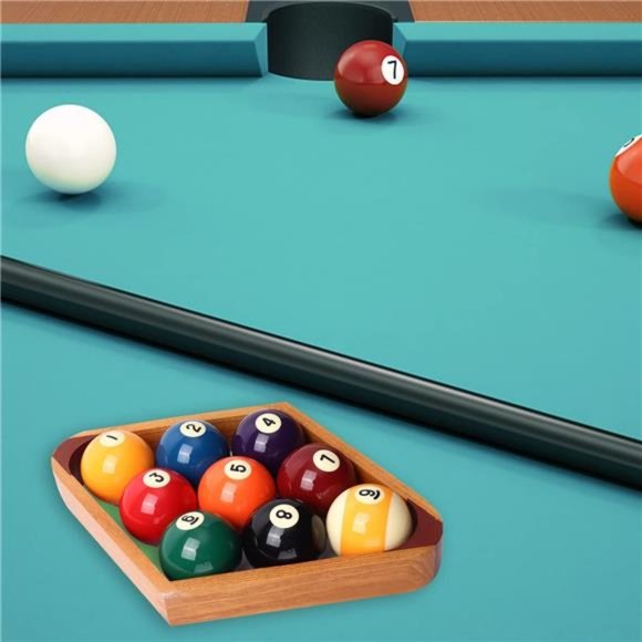 Solid Wood Billiard 8-Ball Triangle / 9-Ball Diamond Pool Ball Racks for 2-1/4" - Picture 6 of 7